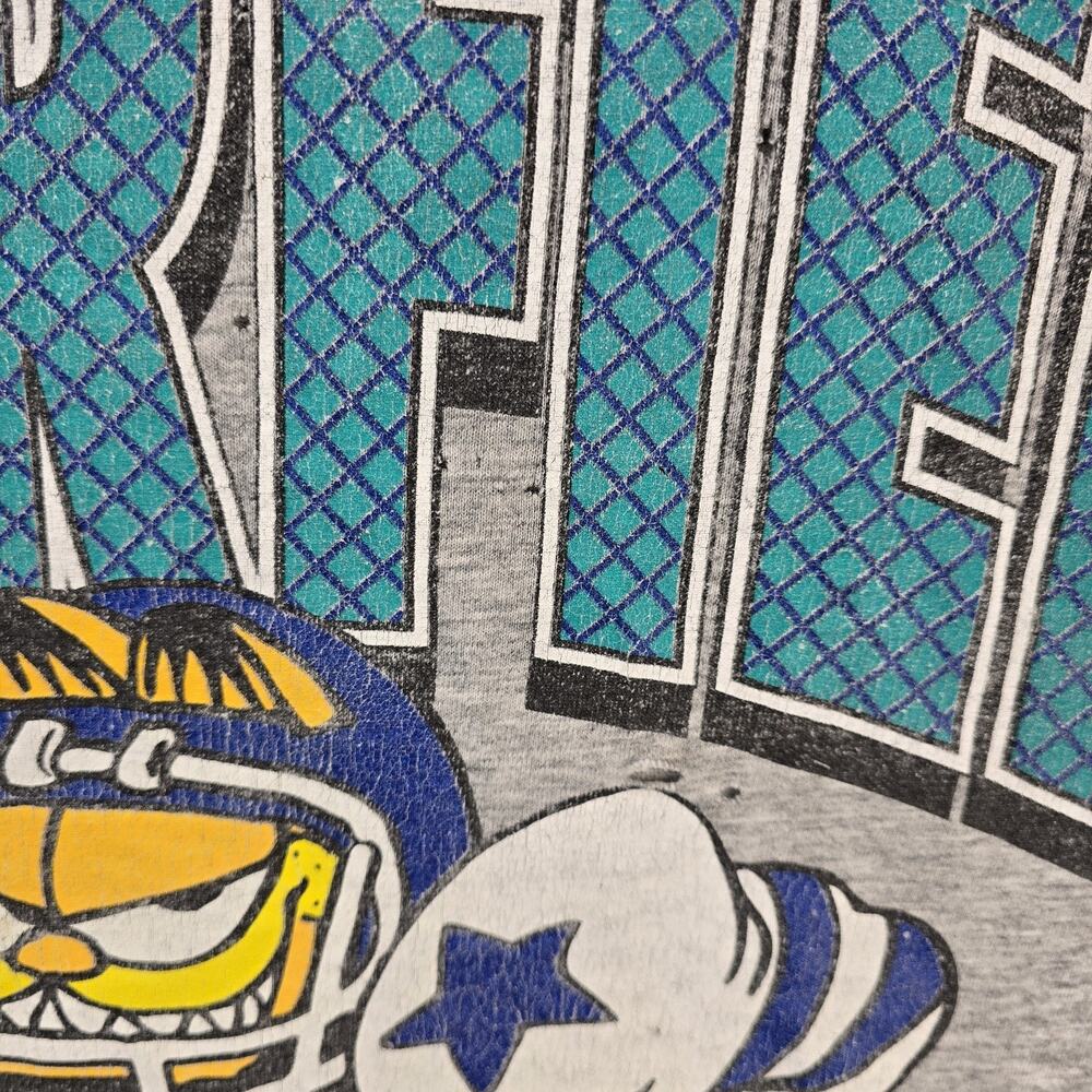 Vintage Team Garfield Football Shirt OSFA Oversized 2XL Cowboys Sleep Nightgown - Picture 3 of 11